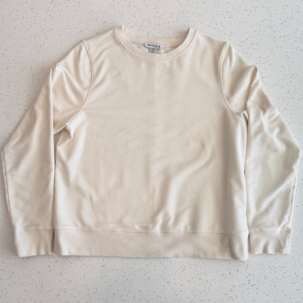 Athleta Replush Crewneck - Cream - Size: M
